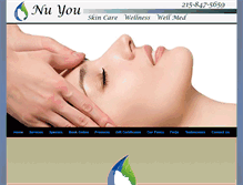 Tablet Screenshot of nuyouskincare.com